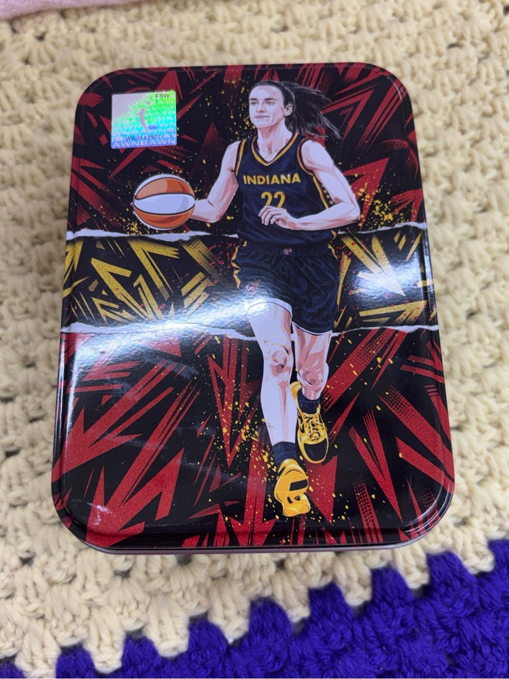 WNBA Caitlyn Clark #22 Indiana Fever tin-empty